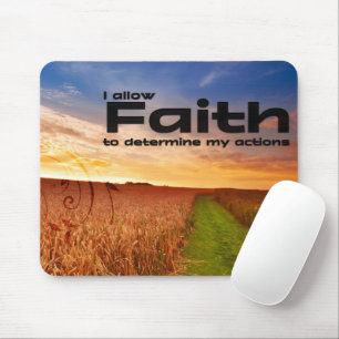 "I allow faith" Motivation Affirmation Mouse Pad