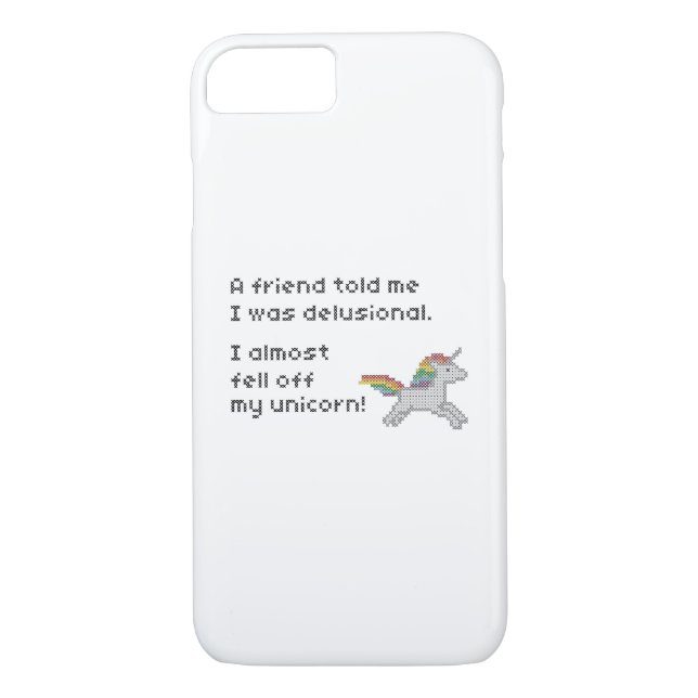 I almost fell off my unicorn Case-Mate iPhone case (Back)