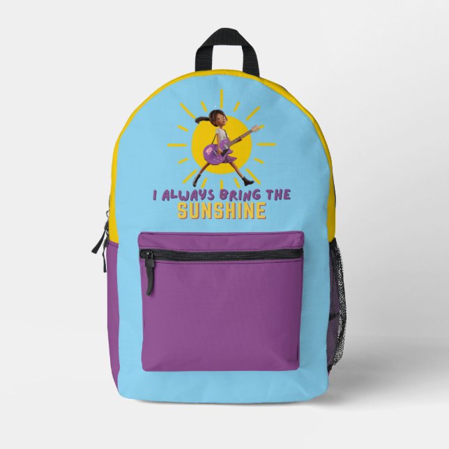 I Always Bring the Sunshine Printed Backpack (Front)