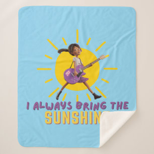 I Always Bring the Sunshine Sherpa Blanket