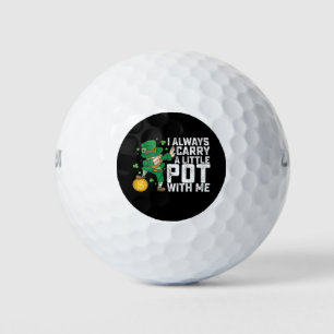 I Always Carry A Little Pot With Me St Patrick's Golf Balls