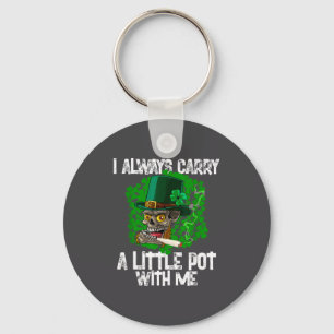 I Always Carry A Little T With Me Irish St. Patric Keychain