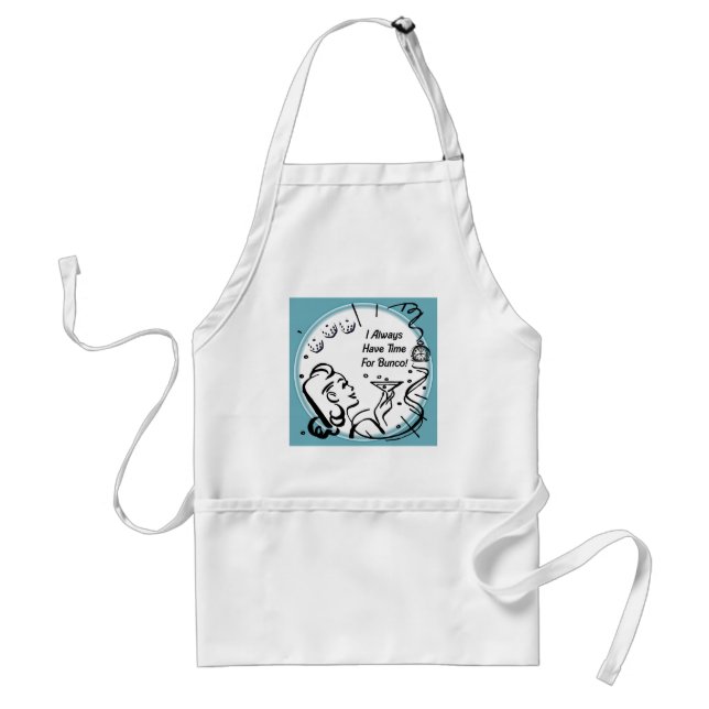 I Always Have Time For Bunco by Artinspired Standard Apron (Front)