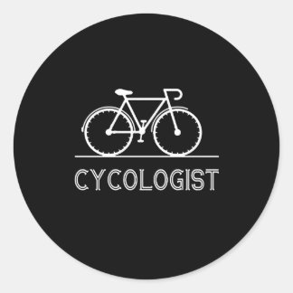 I Always Ride A Cycling On The Morning To Healthy Classic Round Sticker