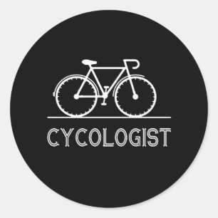 I Always Ride A Cycling On The Morning To Healthy Classic Round Sticker