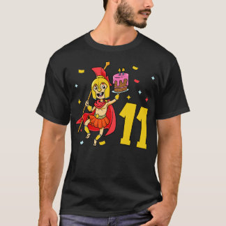 I am 11 with Spartan kids birthday 11 years old T-Shirt