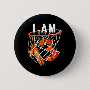 I Am 13 Bysketbyll Themed 13th Birthday Party Cele 2 Inch Round Button