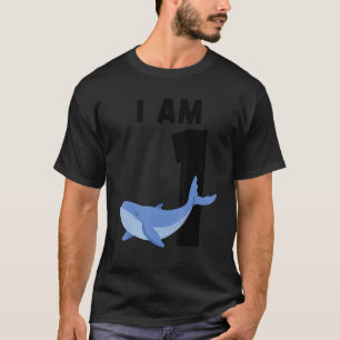 I Am 1 Blue Whale 1 Year Old T-Shirt