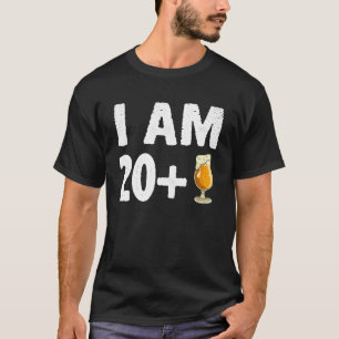 I Am 20 Plus 1 Middler Finger Funny 21st Bday 21 T-Shirt