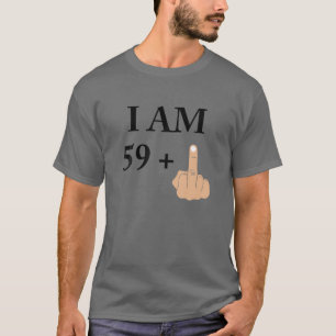 I Am 59 Plus 1 Funny 60Th Birthday 1960 1961 T-Shirt
