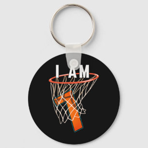 I Am 7 Basketball Themed 7th Birthday Party Celebr Keychain