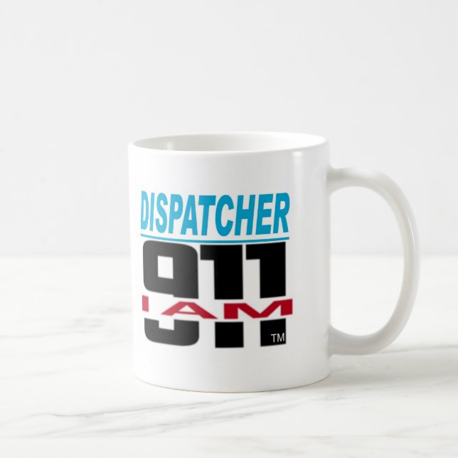 I Am 911 logo stuff for Fire, EMS, Dispatch! Coffee Mug (Right)