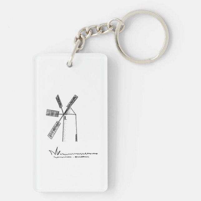 i am a bit busy to smile keychain (Back)