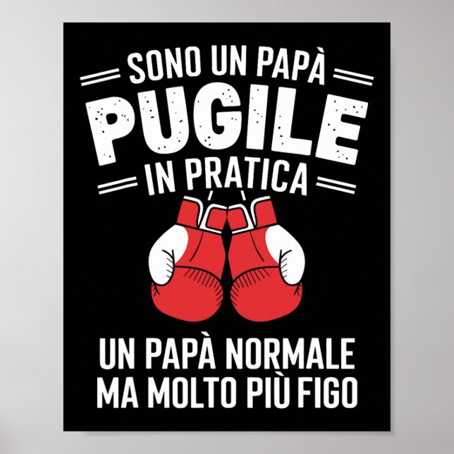 I Am A Boxing Dad In Practical Boxing Gift  Poster (Front)