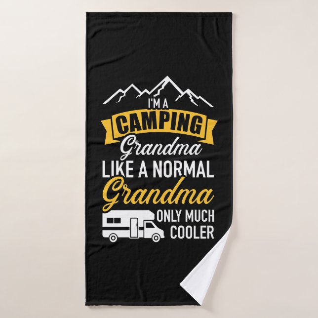I Am A Camping Grandma Bath Towel (Bath Towel)