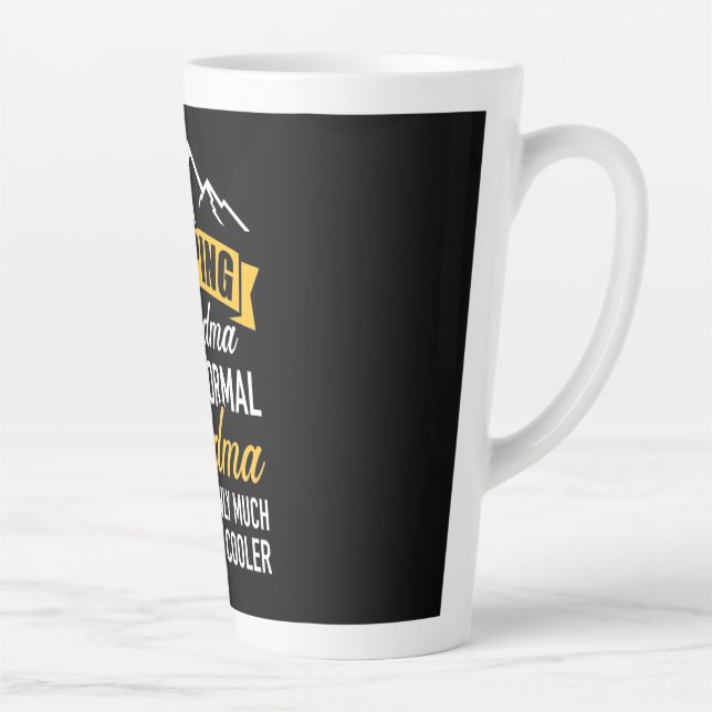 I Am A Camping Grandma Latte Mug (Right)