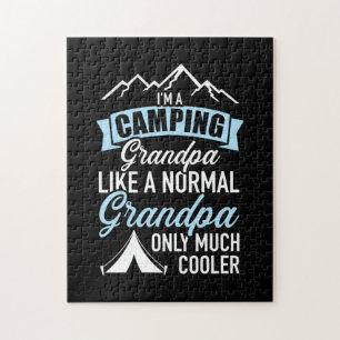 I Am A Camping Grandpa Jigsaw Puzzle