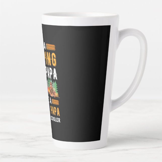 I Am A Camping Papa Latte Mug (Right)