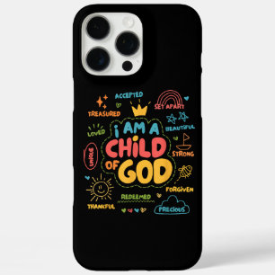 I am a Child of God Christian Retro Jesus Faith De iPhone 16 Pro Max Case