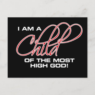 I Am A Child of the Most High God - Osteen Postcard