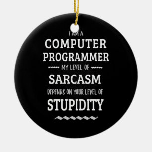 I Am A Computer Programmer Ceramic Ornament
