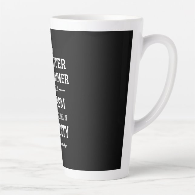 I Am A Computer Programmer Latte Mug (Right)
