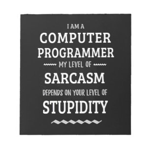 I Am A Computer Programmer Notepad