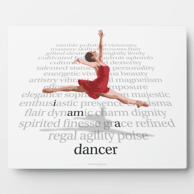 I Am A Dancer Plaque (Front)