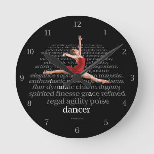I Am A Dancer Round Clock