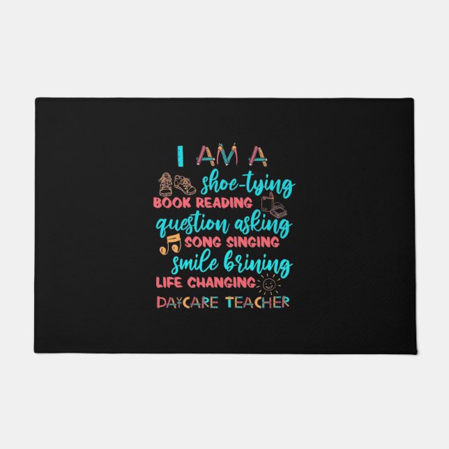 I Am A Daycare Teacher Doormat (Front)
