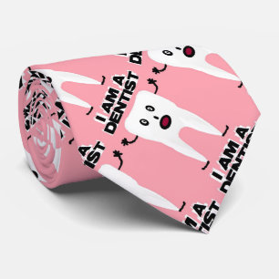 I am a Dentist Cartoon Tie