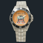 "I am a DJ" Funny Cute Men's Kid's Gift Watch<br><div class="desc">For your cutee... st DJ someone!</div>
