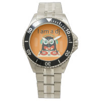 "I am a DJ" Funny Cute Men's Kid's Gift Watch