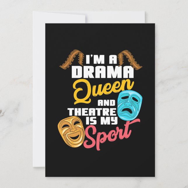I Am A Drama Queen Save The Date (Front)