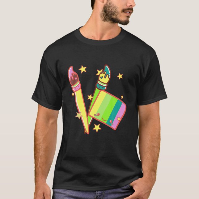 I Am A Face Painter, Cute Artist Costume T-Shirt (Front)