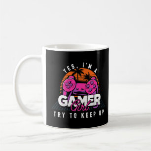 I Am A Gamer Girl Cute Gamer Player Joystick Conso Coffee Mug