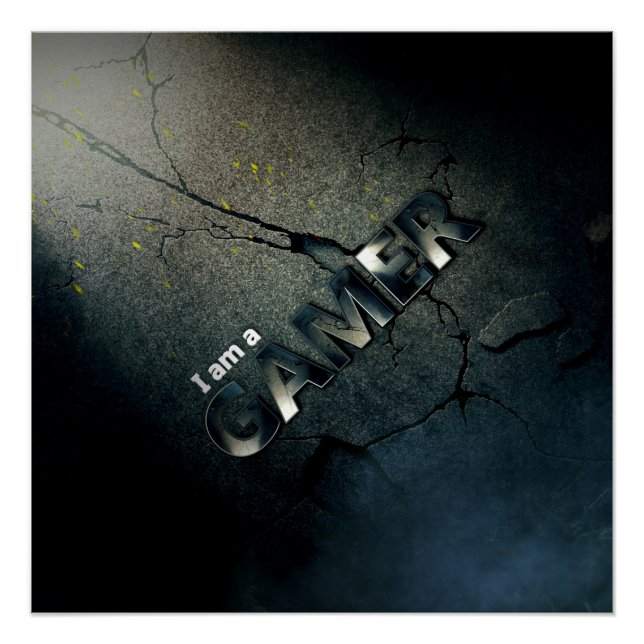 I am a gamer poster (Front)
