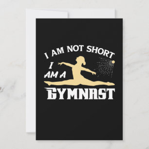 I Am A Gymnast Invitation