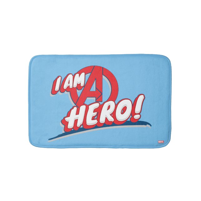 I Am A Hero! Bath Mat (Front)