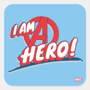 I Am A Hero! Square Sticker