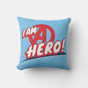 I Am A Hero! Throw Pillow