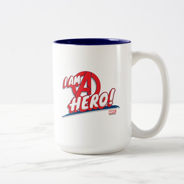 I Am A Hero! Two-Tone Coffee Mug (Right)