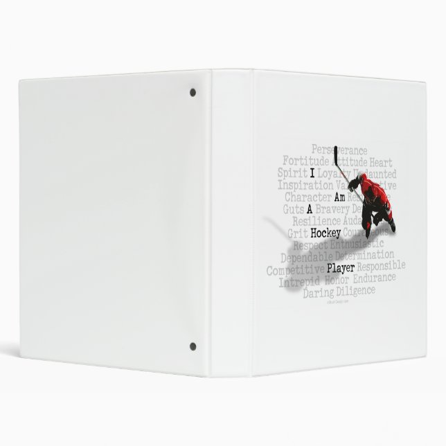I am A Hockey Player binder (Background)