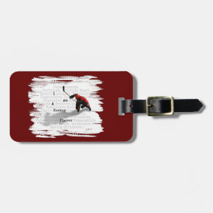 I am a Hockey Player Luggage Tag