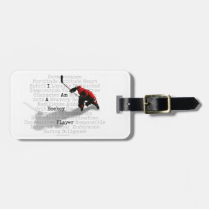 I am a Hockey Player Luggage Tag