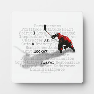 I am a Hockey Player Plaque