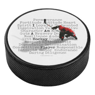 I am a Hockey Player Puck