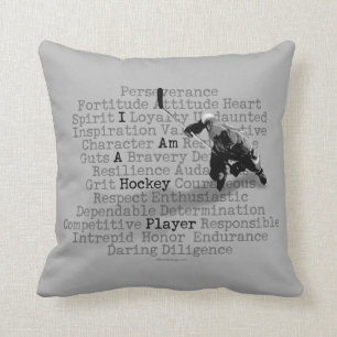 I Am A Hockey Player Throw Pillow