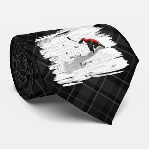I Am A Hockey Player tie