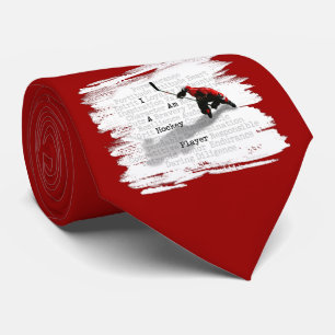 I Am A Hockey Player tie